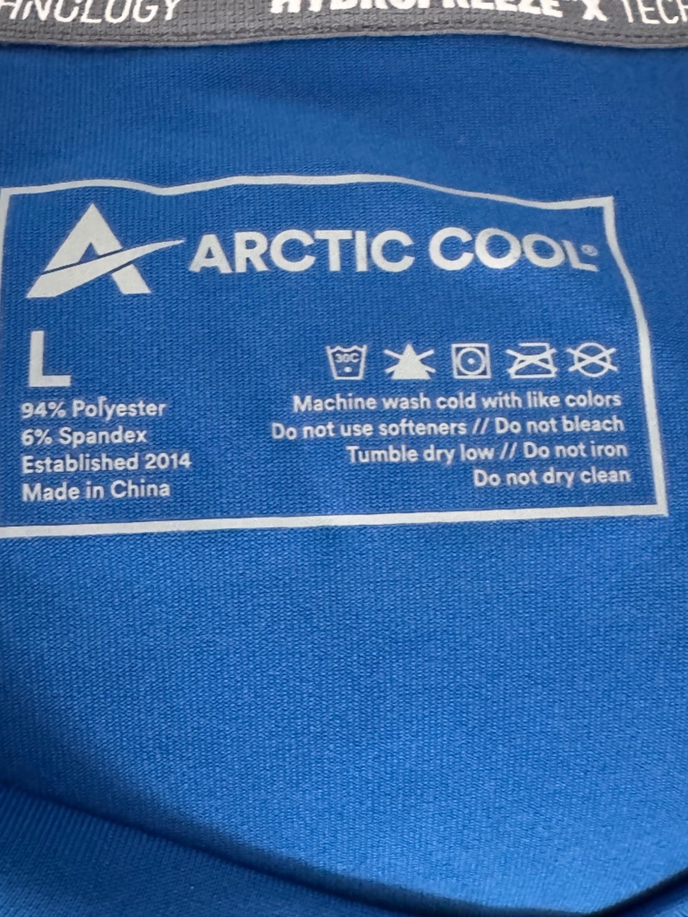 NWT Arctic Cool Sport Tee Size Large - Picture 4 of 4